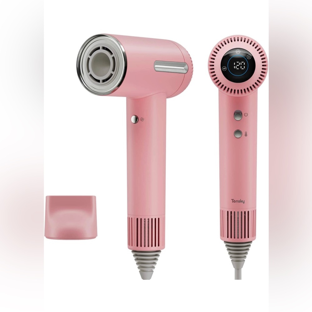 Hair Dryer, Tensky Ionic Blow Dryer with 110,000 RPM Brushless Motor, High Speed